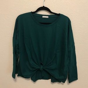 TEAL // tie-up x long sleeve